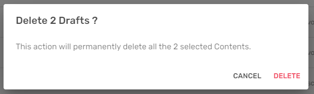 How To Delete A Draft In The Planning 